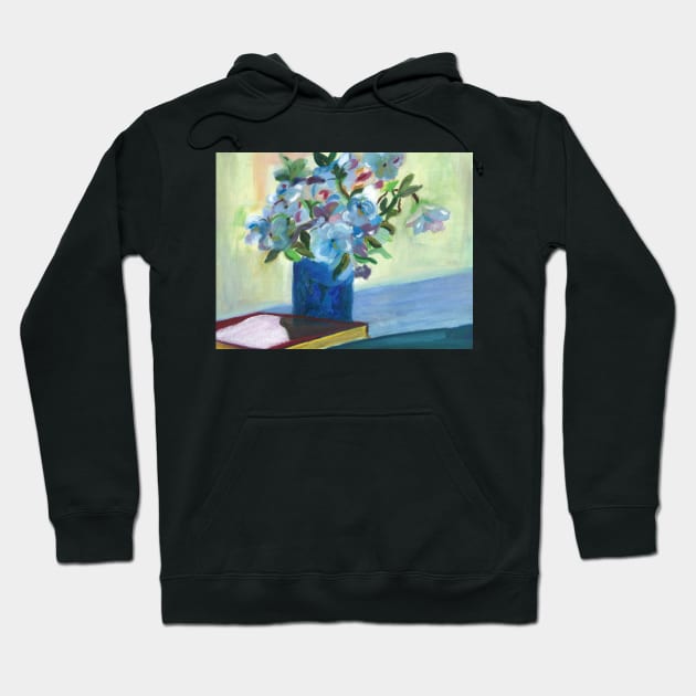 Flowers On a Vase. Oil On Canvas Painting Hoodie by EugeniaAlvarez